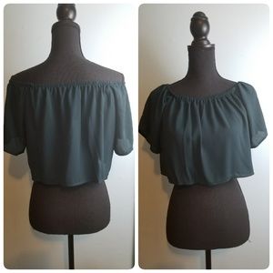 Off the Shoulder Crop Top